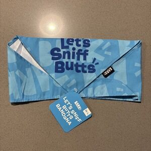 Bark Box "Let's Sniff‎ Butts" Dog Bandana Scarf Neckerchief - New Medium - Large